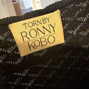 Torn by Ronny Kobo Elegant Black Knitwear